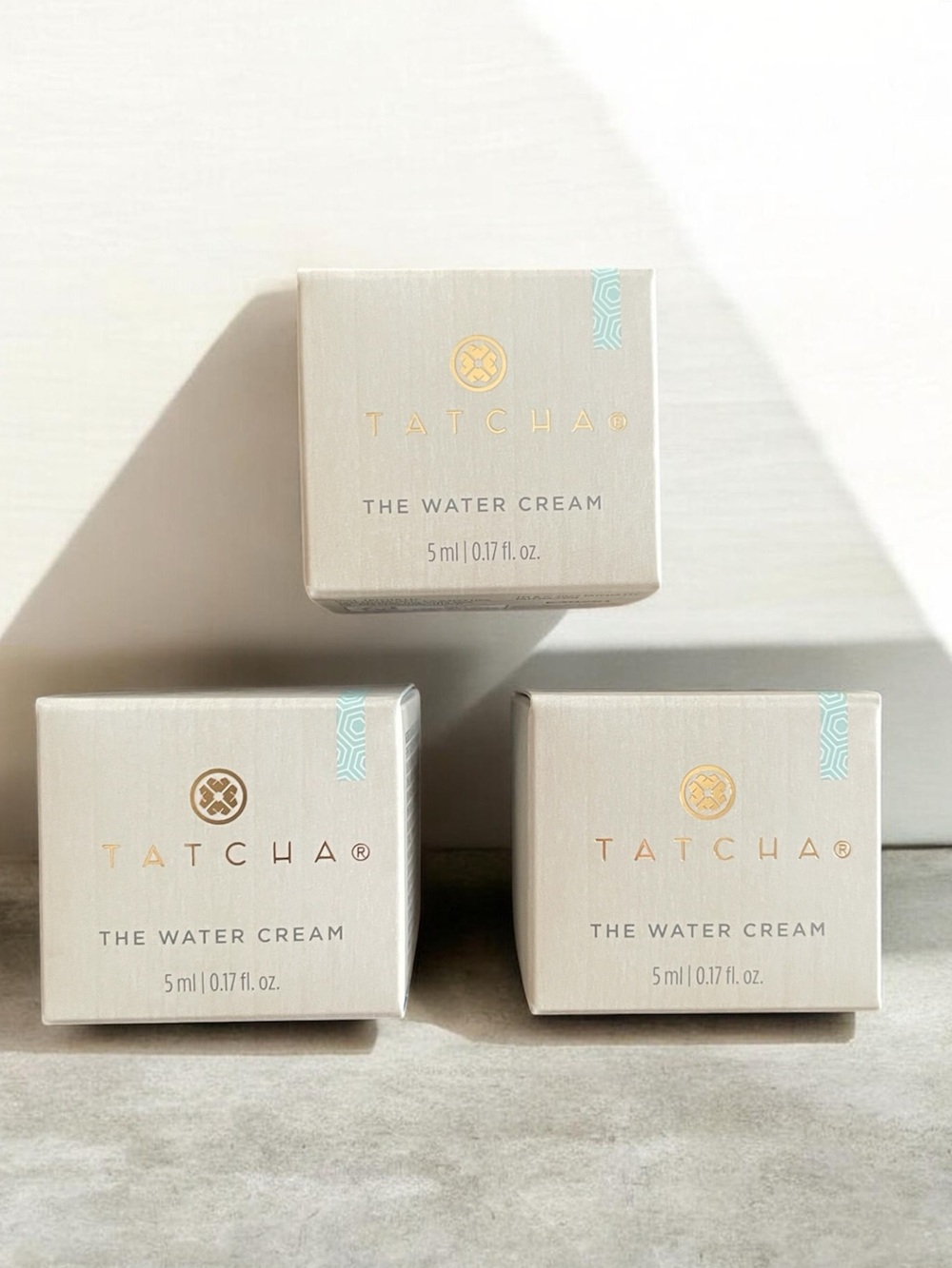 3X Tatcha The Water Cream 5ml each - new with boxes